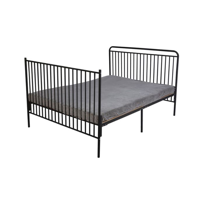 Кровать-трансформер Polini kids Vintage 400, детская, металлическая, чёрная, матовая