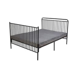 Кровать-трансформер Polini kids Vintage 400, детская, металлическая, чёрная, матовая