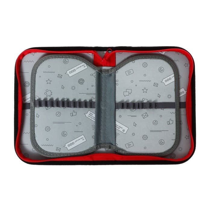 Пенал школьный, 3 секции, 14×21×4 см «Кеды»