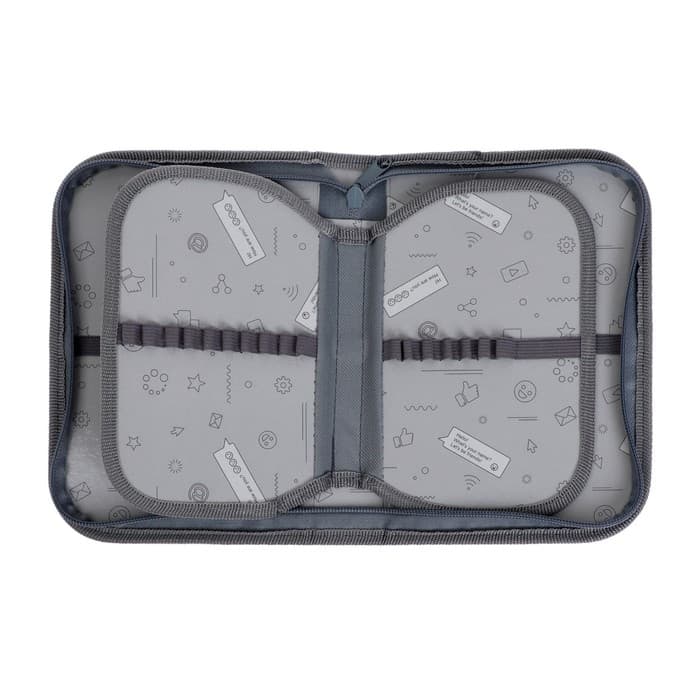 Пенал школьный, 3 секции, 14×21×4 см «Авокадо»