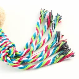 Мягкая игрушка для собак «Медведь», 24 см, с погремушкой, разноцветная