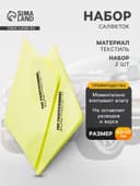 Набор водопоглощающих салфеток AION Professional Chamois, 2 шт., 43×33 см, желтый