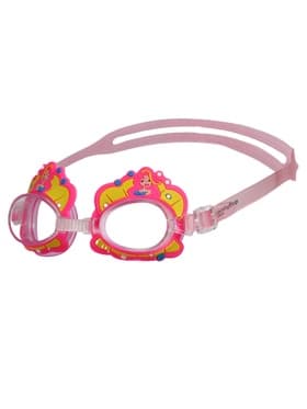 Очки для плавания детские ONLYTOP Swim «Русалка», беруши, розовые