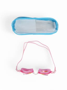 Очки для плавания детские ONLYTOP Swim «Русалка», беруши, розовые