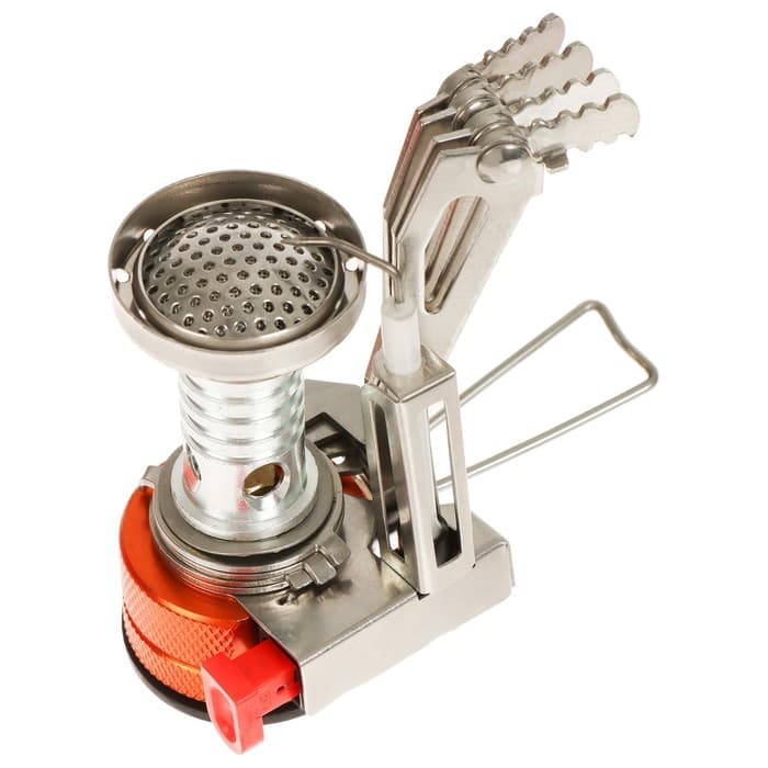 Набор туристической посуды maclay: 2 кастрюли, приборы, горелка, штопор, тряпка, карабин