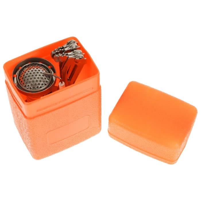 Набор туристической посуды maclay: 2 кастрюли, приборы, горелка, штопор, тряпка, карабин