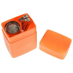 Набор туристической посуды maclay: 2 кастрюли, приборы, горелка, штопор, тряпка, карабин