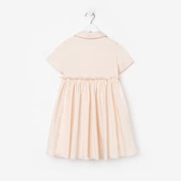 Платье для девочки KAFTAN: Summer cotton с воротником, цвет молочный, рост 110-116 см