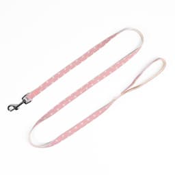 Шлейка с поводком «Горох», размер М, ОГ 34-66 см, поводок 120×1.5 см, розовая