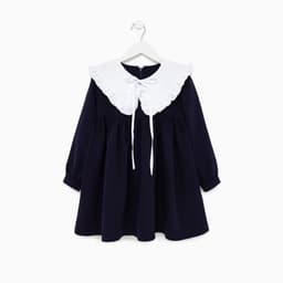 Платье школьное для девочки синее MINAKU: School Collection, рост 122 см