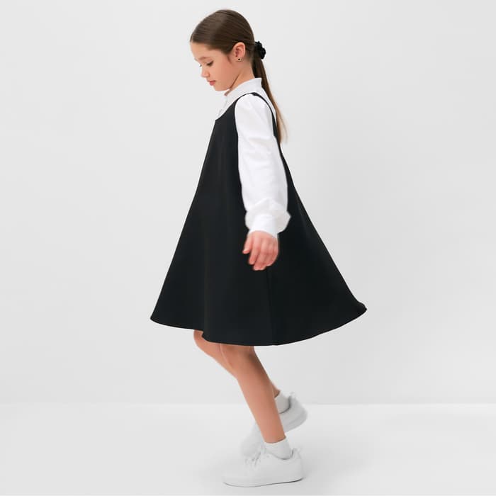 Сарафан для девочки MINAKU, чёрный, рост 128 см