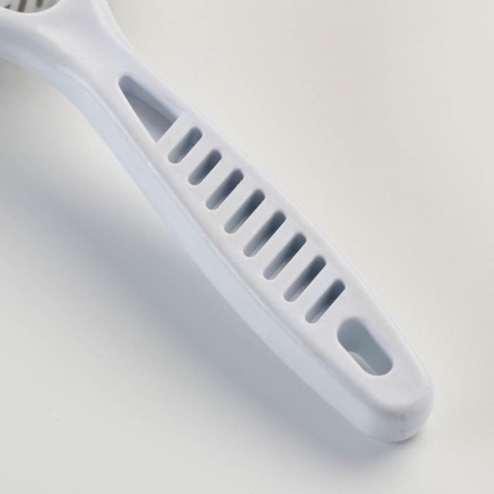 Расчёска-грабли 2-рядная, 13.5×8.8 см, белая