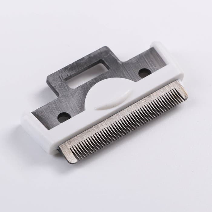 Дешеддер малый, 15×6.2 см, со съёмным лезвием, белый, розовый