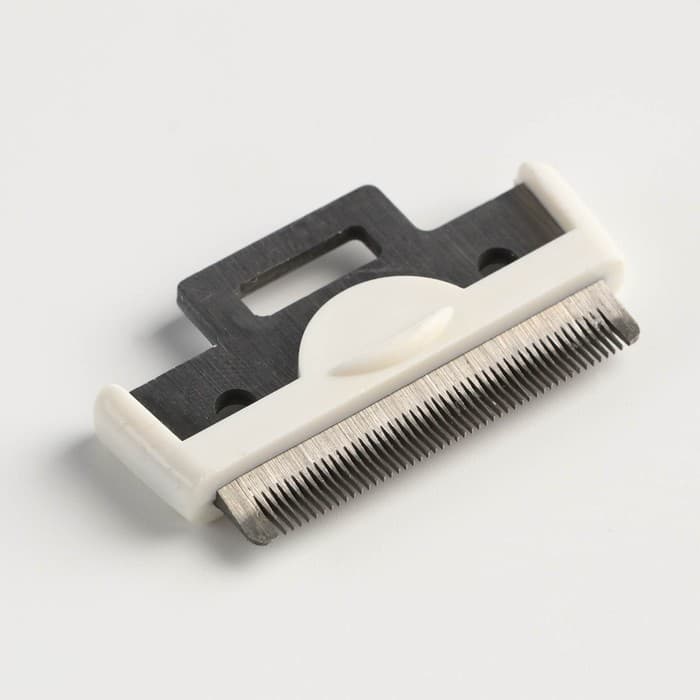 Дешеддер малый, 15×6.2 см, со съёмным лезвием, белый, голубой