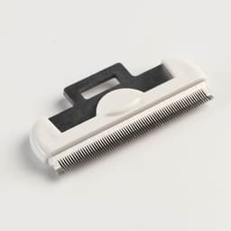 Дешеддер средний, 15×7.8 см, со съёмным лезвием, белый, голубой