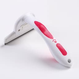 Дешеддер большой, 15×10.5 см, со съёмным лезвием, белый, розовый