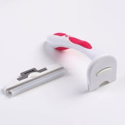 Дешеддер большой, 15×10.5 см, со съёмным лезвием, белый, розовый