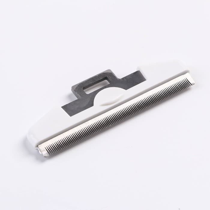 Дешеддер большой, 15×10.5 см, со съёмным лезвием, белый, розовый