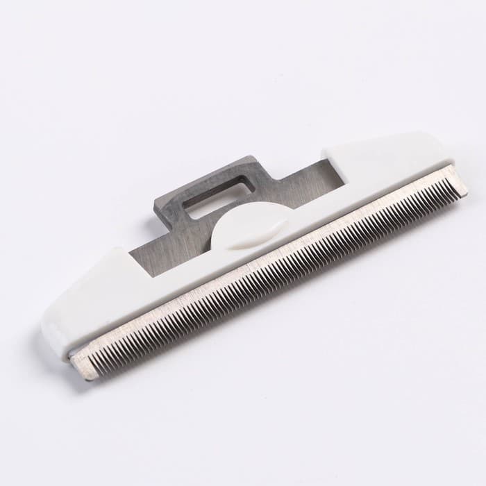 Дешеддер большой, 15×10.5 см, со съёмным лезвием, белый, голубой