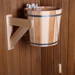 Обливное устройство для бани «Термо», 16 л, липа, пластиковая вставка