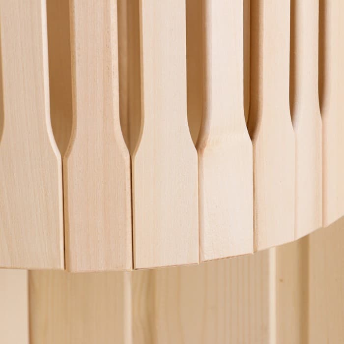 Абажур для бани и сауны «Кинжал», липа, настенный, угловой, «Добропаровъ»