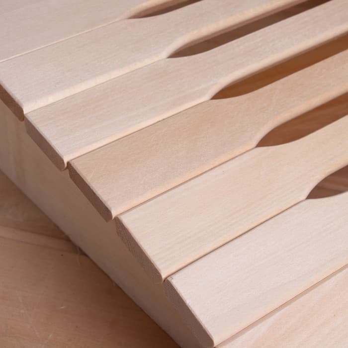 Подголовник для бани и сауны «Фигурная рейка», 35×31×9.5 см, пружинный, анатомический, деревянный, «Добропаровъ»