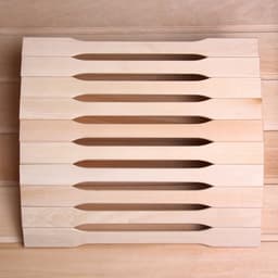 Подголовник для бани и сауны «Фигурная рейка», 35×31×9.5 см, пружинный, анатомический, деревянный, «Добропаровъ»