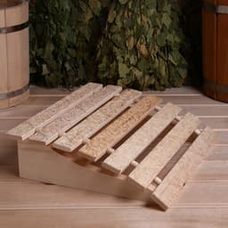Подголовник для бани и сауны «Русский узор», 34×32×12 см, липа, анатомический, «Добропаровъ»