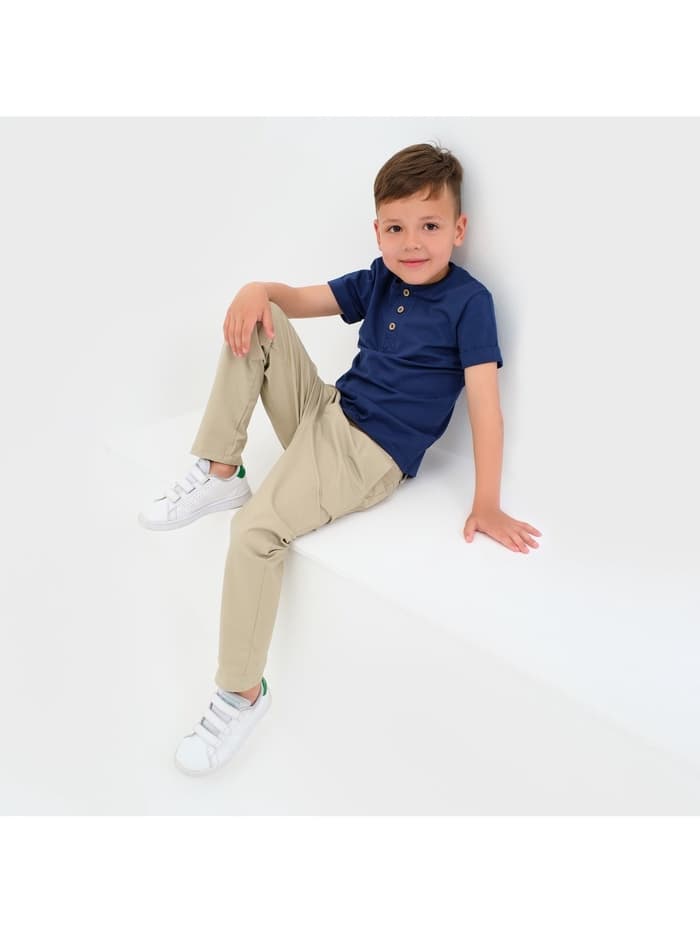 Джинсы для мальчика KAFTAN, бежевые, рост 146-152 см