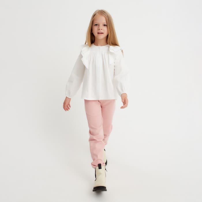 Джинсы для девочки KAFTAN, размер 30 (98-104 см), розовые