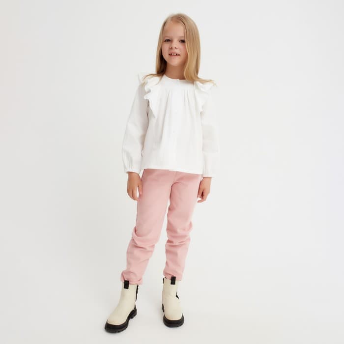 Джинсы для девочки KAFTAN, размер 30 (98-104 см), розовые