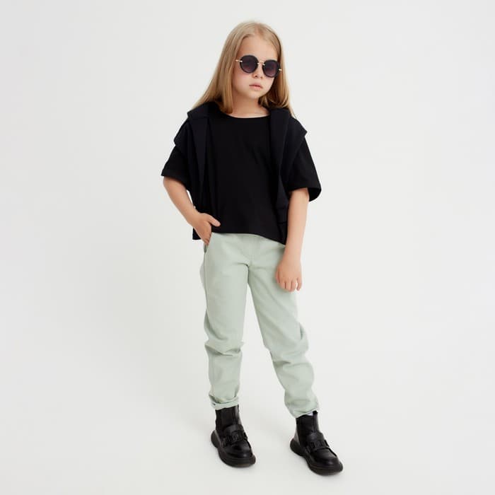 Джинсы для девочки KAFTAN, размер 28 (86-92 см), зелёные