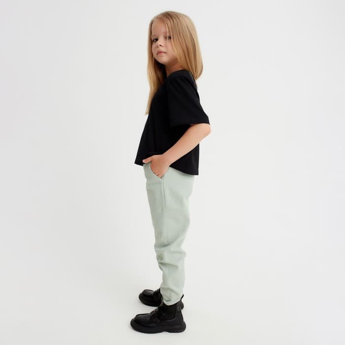 Джинсы для девочки KAFTAN, размер 36 (134-140 см), зелёные