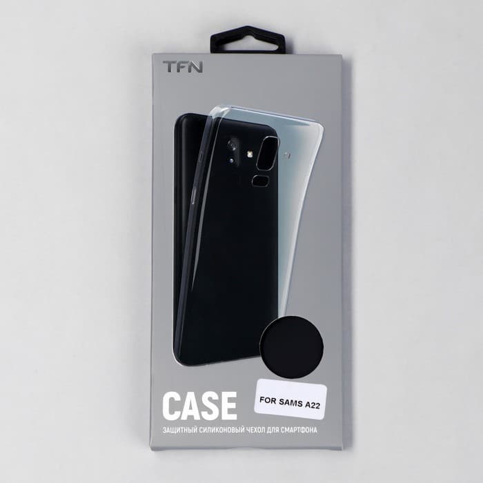 Чехол TFN для телефона Samsung A22, силиконовый, чёрный