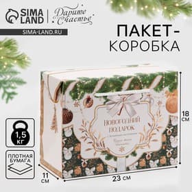Пакет - коробка подарочная «Подарок для тебя», 23×18×11 см