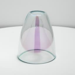 Плафон BayerLux «Аиша», Е14, абажур d=8.5 см, 9×9×10.5 см, прозрачный