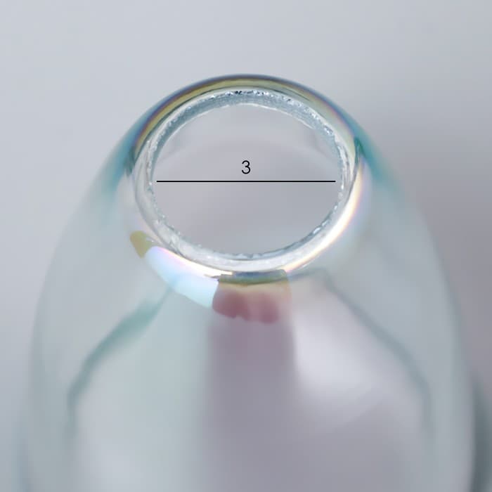 Плафон BayerLux «Аиша», Е14, абажур d=8.5 см, 9×9×10.5 см, прозрачный