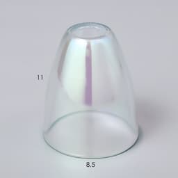 Плафон BayerLux «Аиша», Е14, абажур d=8.5 см, 9×9×10.5 см, прозрачный