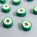 Бусины для творчества PVC «Половинка авокадо», набор 20 шт., 1×1×1 см