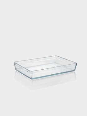 Форма для выпечки и запекания Paşabahçe Borcam, 4.35 л, 36.7×25.7×6 см, жаропрочное стекло, прозрачная