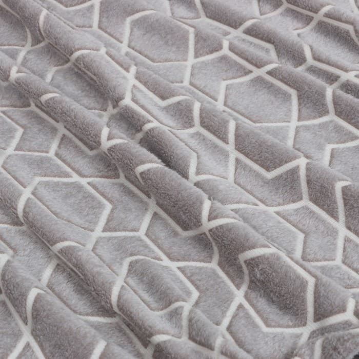 Плед светящийся в темноте «Этель. Геометрия», 200×220 см, корал-флис