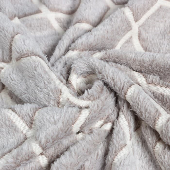 Плед светящийся в темноте «Этель. Геометрия», 200×220 см, корал-флис