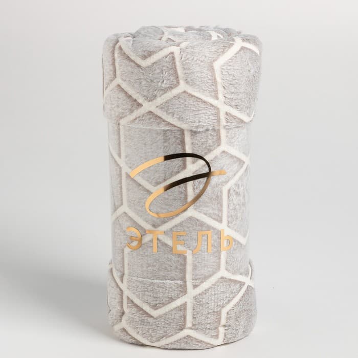 Плед светящийся в темноте «Этель. Геометрия», 200×220 см, корал-флис