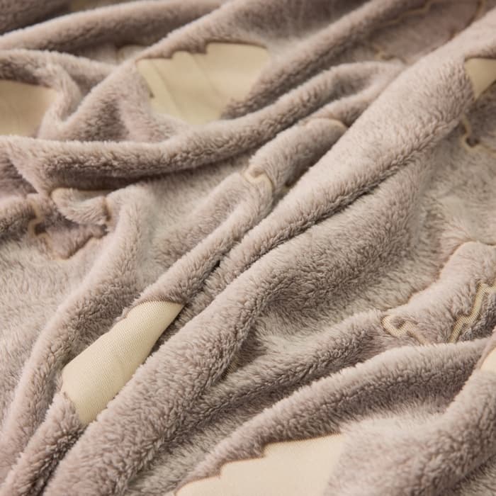 Плед светящийся в темноте «Этель. Елочки», 200×220 см, корал-флис