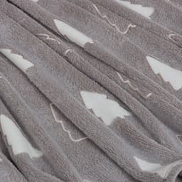 Плед светящийся в темноте «Этель. Елочки», 200×220 см, корал-флис