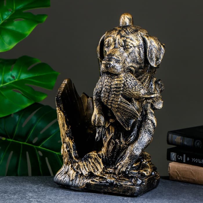 Подставка для бутылки «Охота», 37×22.5×30 см, бронза