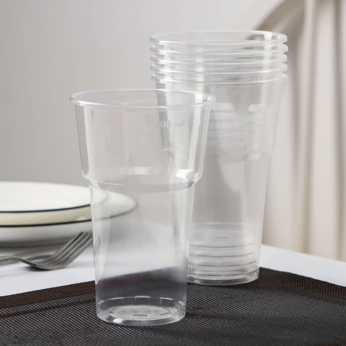 Набор пластиковой одноразовой посуды на 6 персон Не ЗАБЫЛИ! «Биг-Пак №1», белый