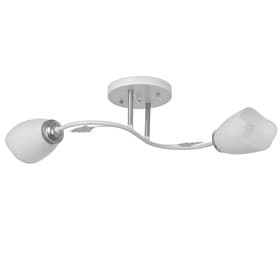 Люстра «Меган» BayerLux, 2×15 Вт E27, белый 60×16×21 см