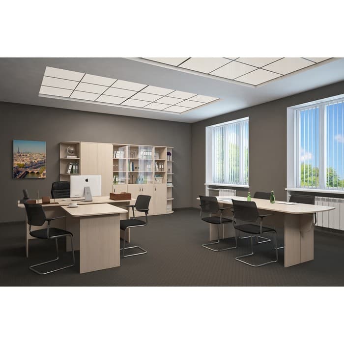 Стеллаж угловой, 420×420×1980 мм, цвет дуб девон