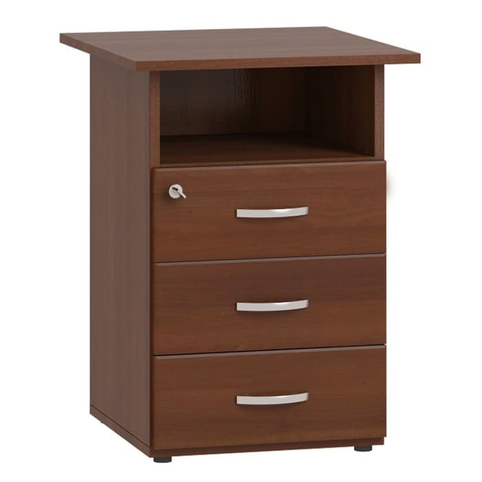 Тумба, 3 ящика, 600×600×750 мм, цвет орех мария луиза